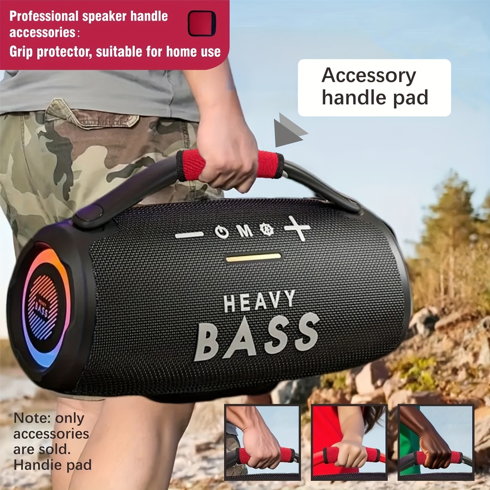Speakers Handle Grip Wristband | Red Fabric, Durable & Comfortable, for Car Stereo Speakers Accessory | Durable Handle Grip
